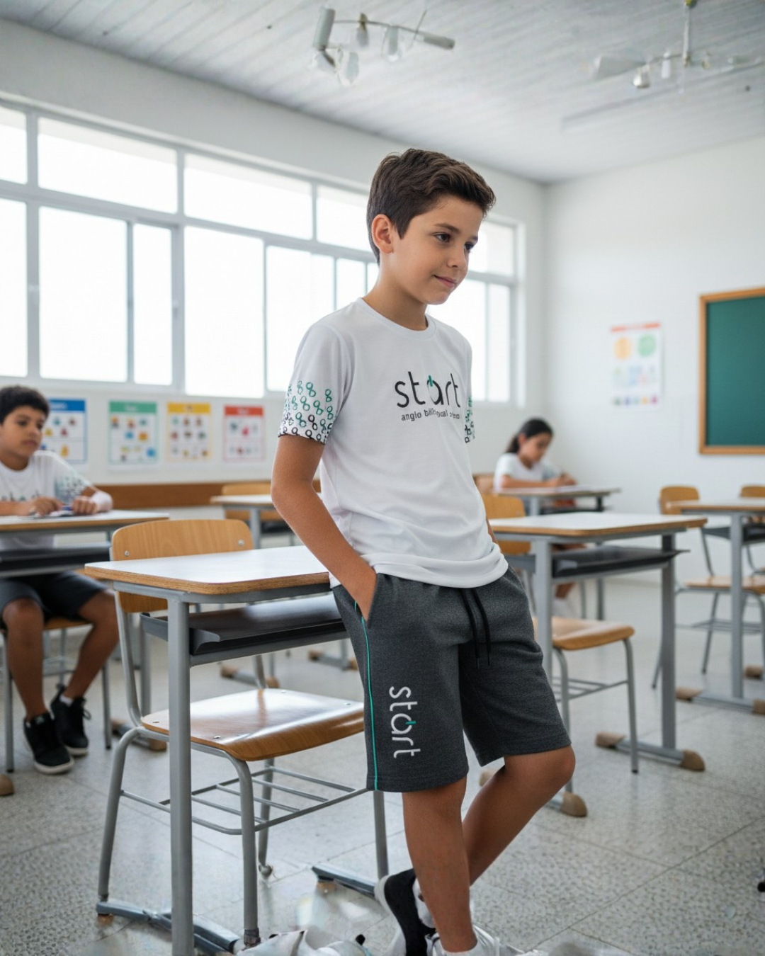 Camiseta Uniforme Start Anglo Algodão Premium