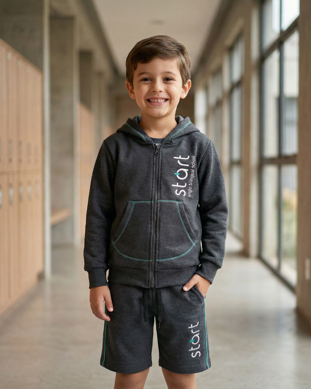 Bermuda Uniforme Start Anglo Moletinho