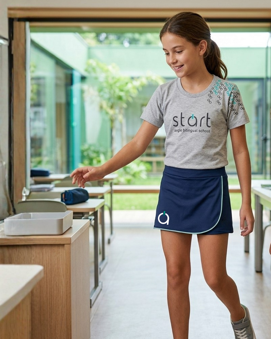 Shorts Saia Uniforme Start Anglo Infantil