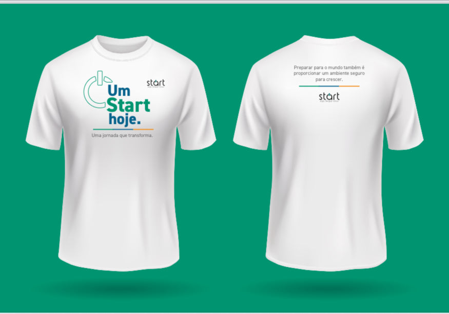 Camiseta MC Branca Start - Campanha 26